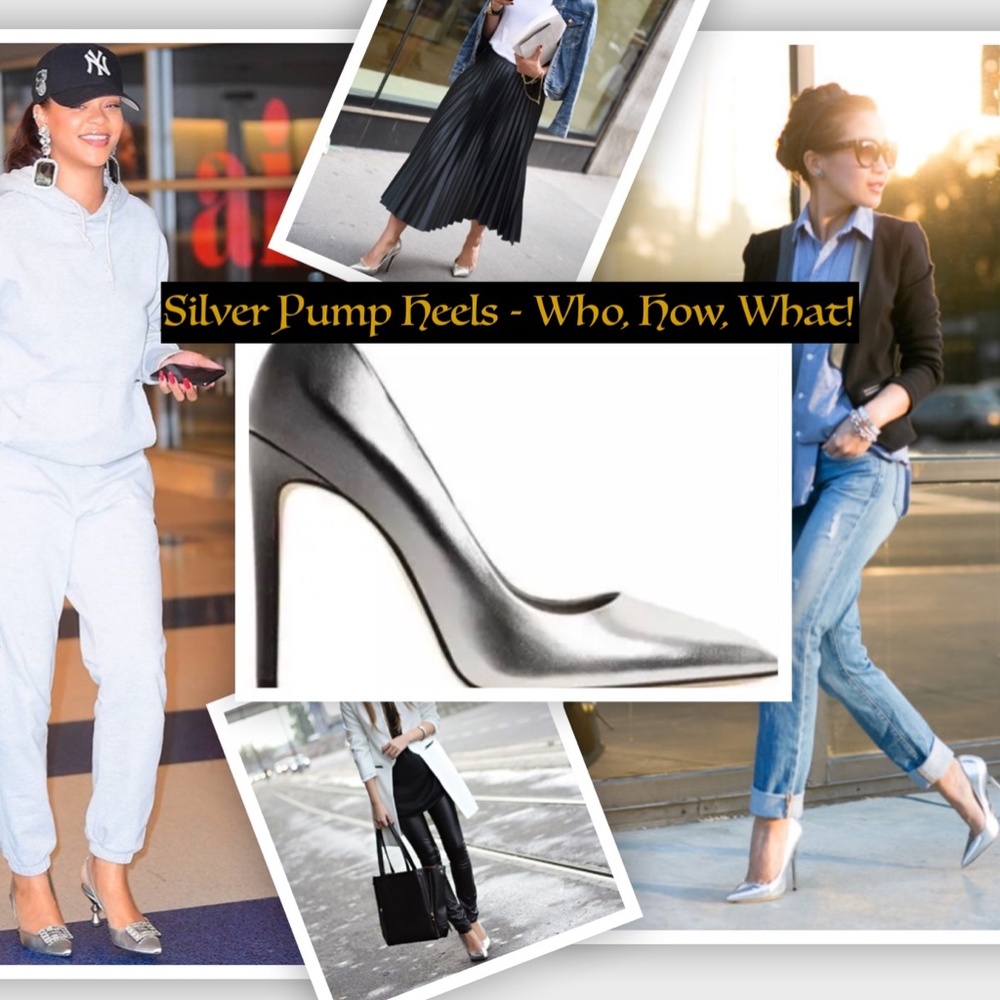 Trend - Silver Pump Heels